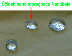 Účinek nano impregnace na bundy